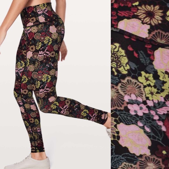 lululemon athletica Pants - Lululemon Wunder Under Tight HR 6 High Fluorolace